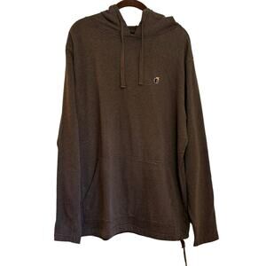 The Hundreds Brown Hoodie Single Bomb Logo sz Large EUC